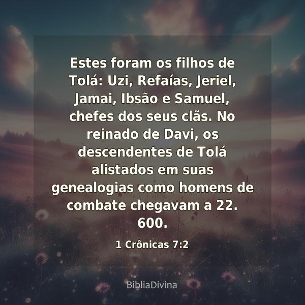 1 Crônicas 7:2