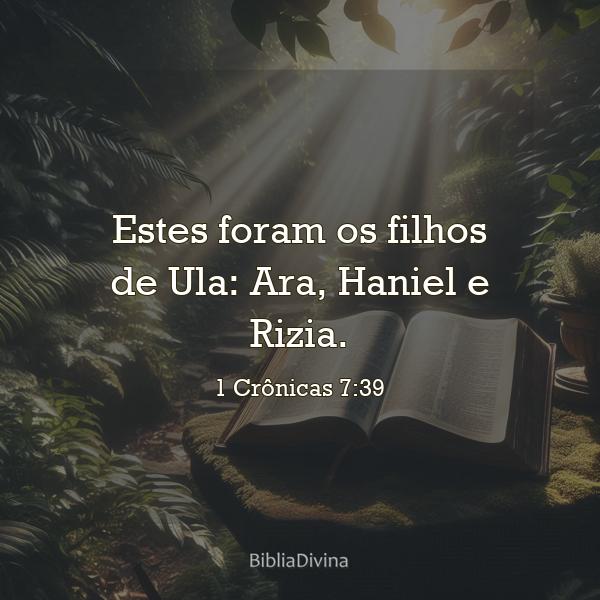 1 Crônicas 7:39