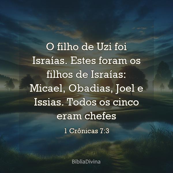 1 Crônicas 7:3