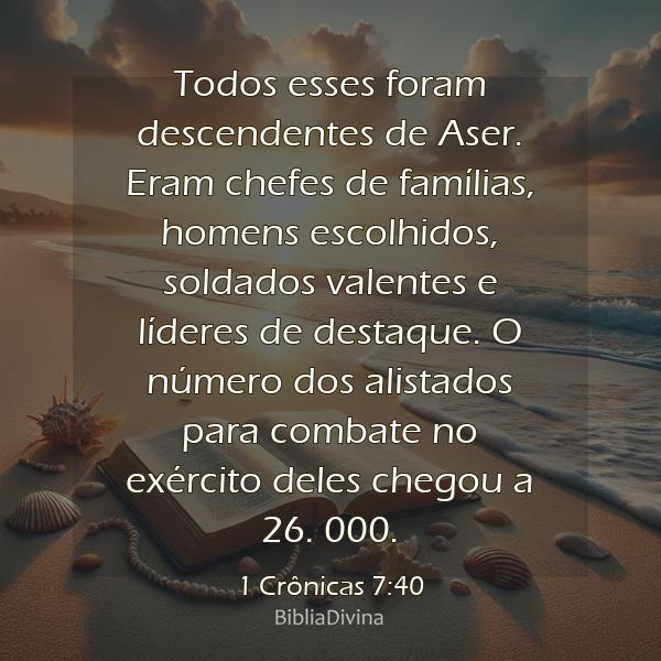 1 Crônicas 7:40