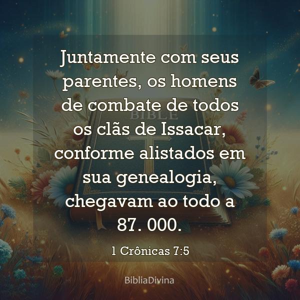 1 Crônicas 7:5