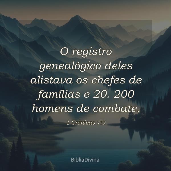 1 Crônicas 7:9