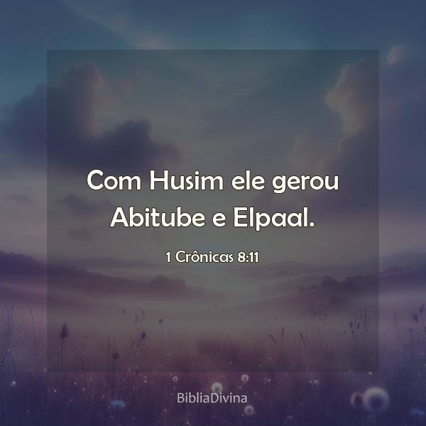 1 Crônicas 8:11