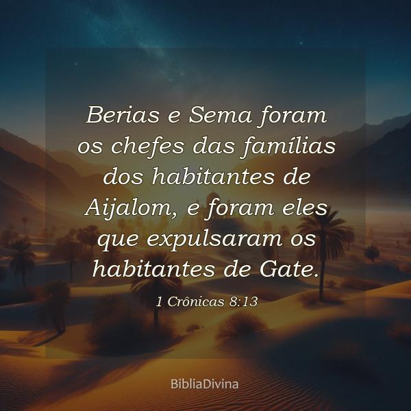 1 Crônicas 8:13