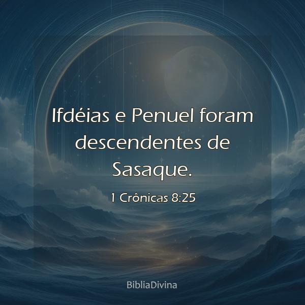 1 Crônicas 8:25