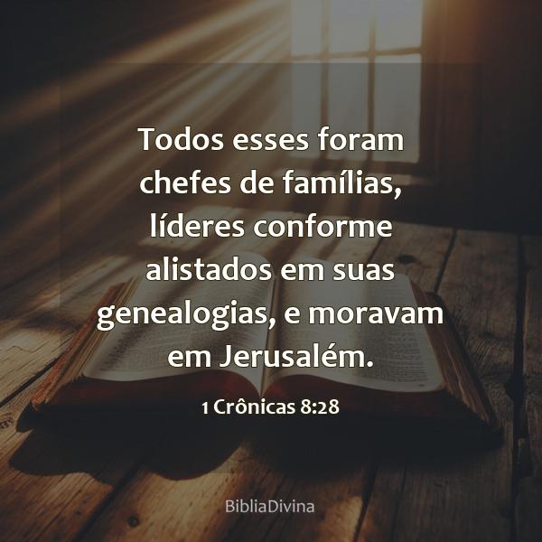 1 Crônicas 8:28