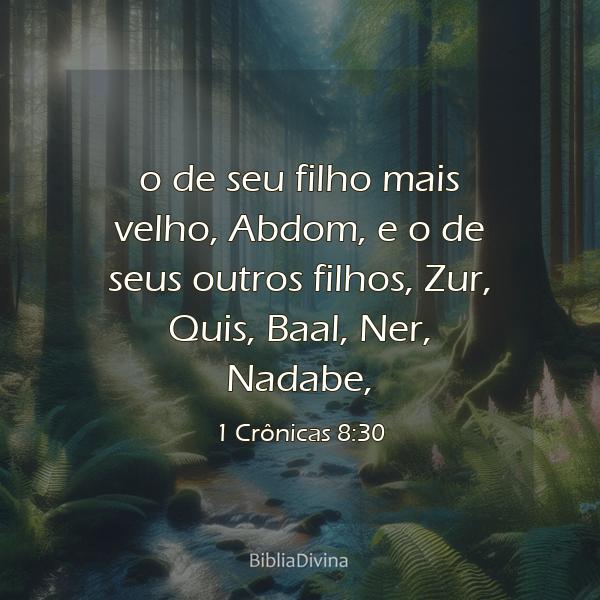 1 Crônicas 8:30