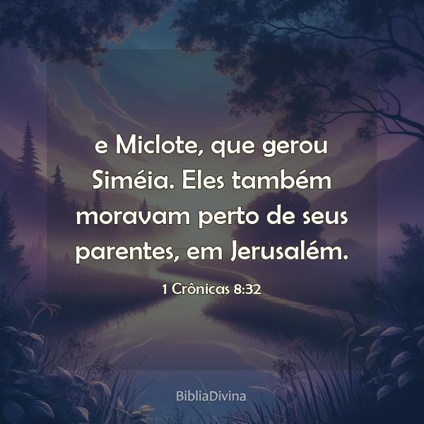 1 Crônicas 8:32