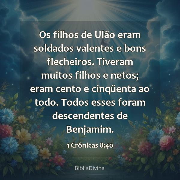 1 Crônicas 8:40