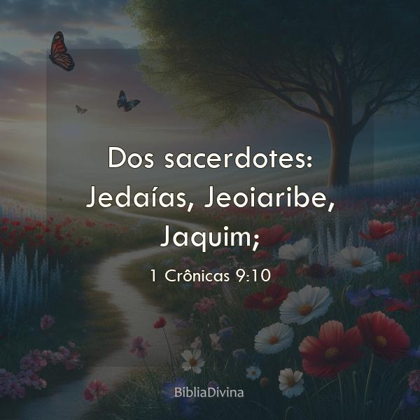 1 Crônicas 9:10