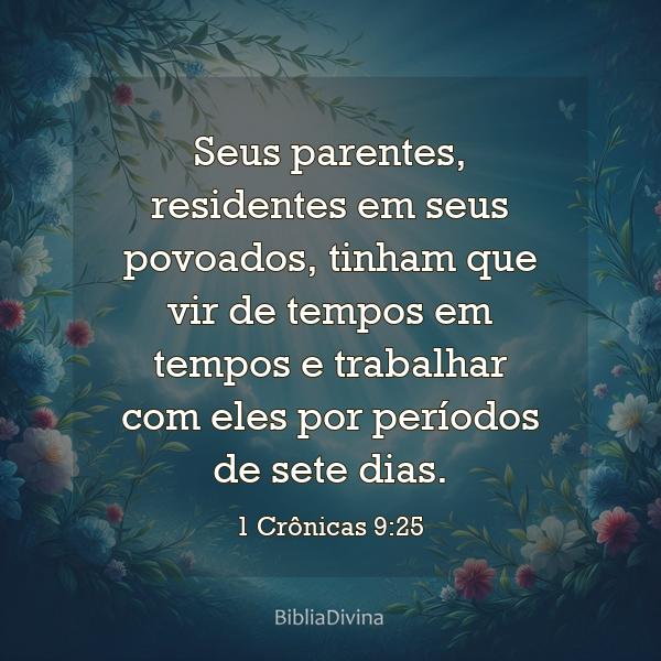 1 Crônicas 9:25