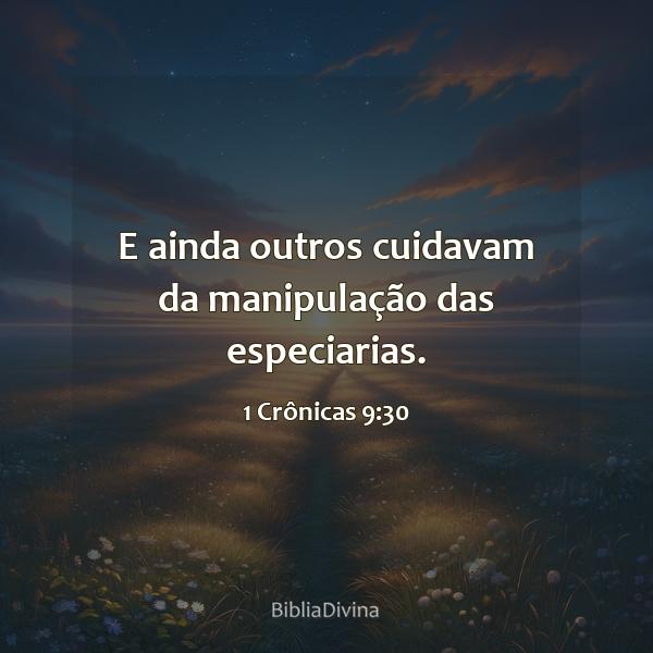 1 Crônicas 9:30