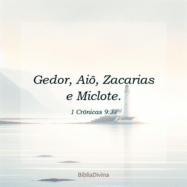 1 Crônicas 9:37