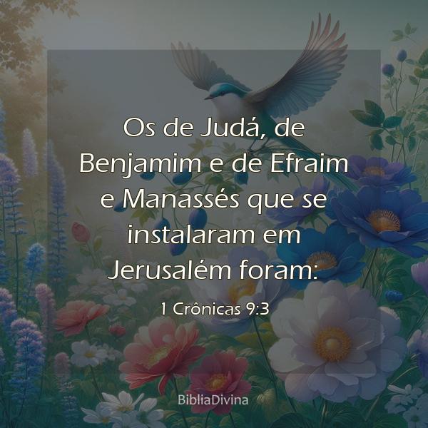 1 Crônicas 9:3