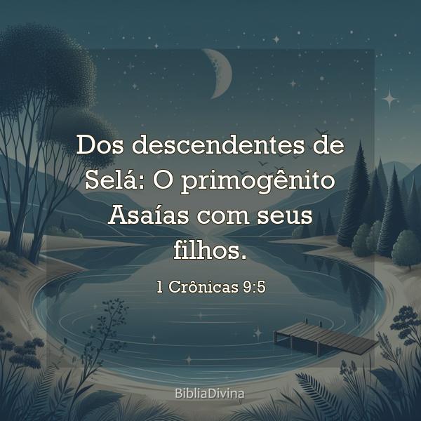 1 Crônicas 9:5