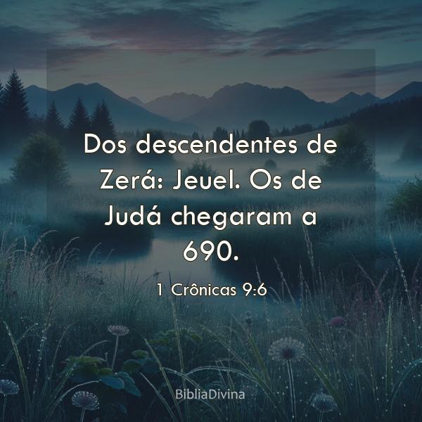 1 Crônicas 9:6