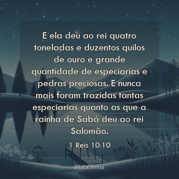 1 Reis 10:10