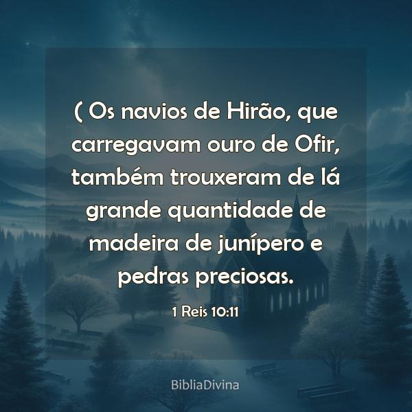 1 Reis 10:11