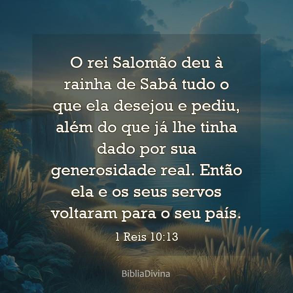 1 Reis 10:13