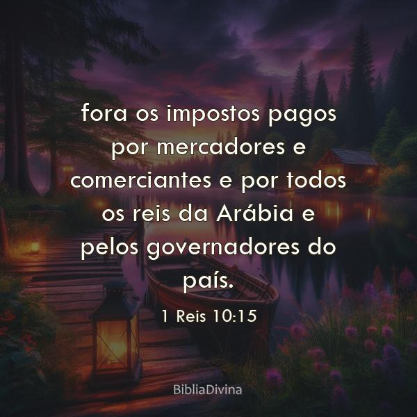 1 Reis 10:15