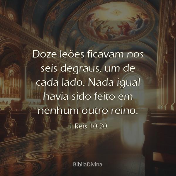 1 Reis 10:20