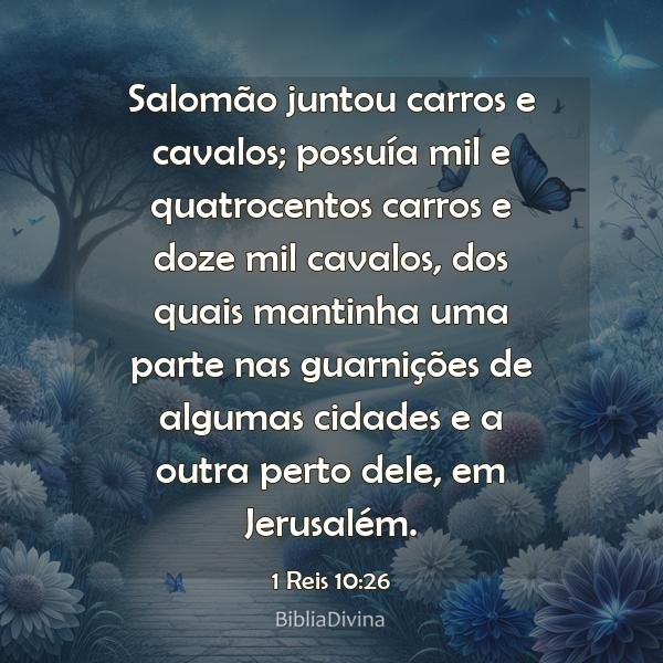 1 Reis 10:26