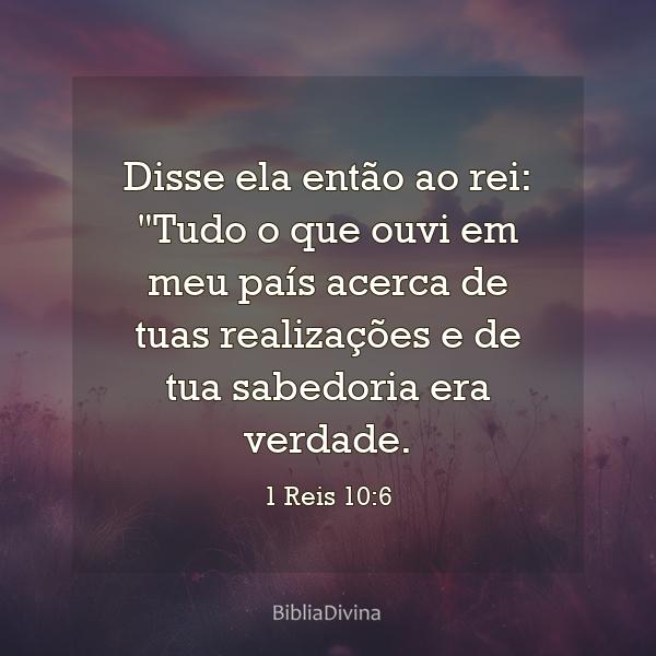 1 Reis 10:6