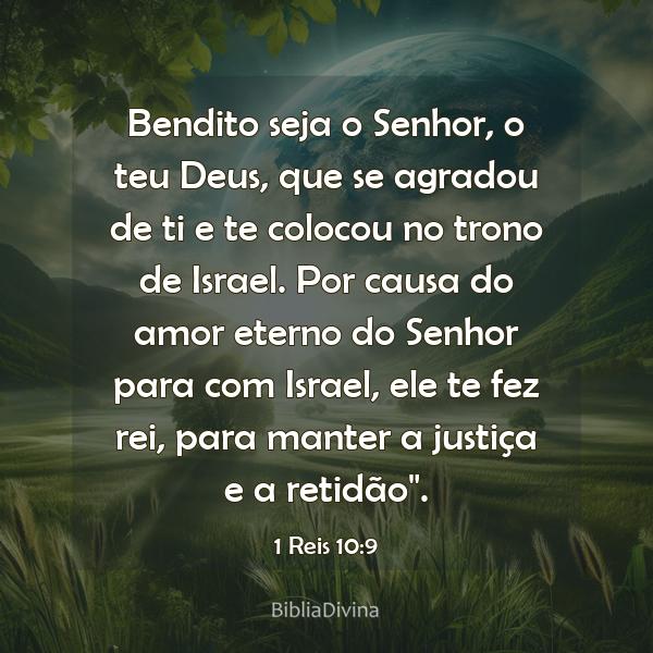 1 Reis 10:9