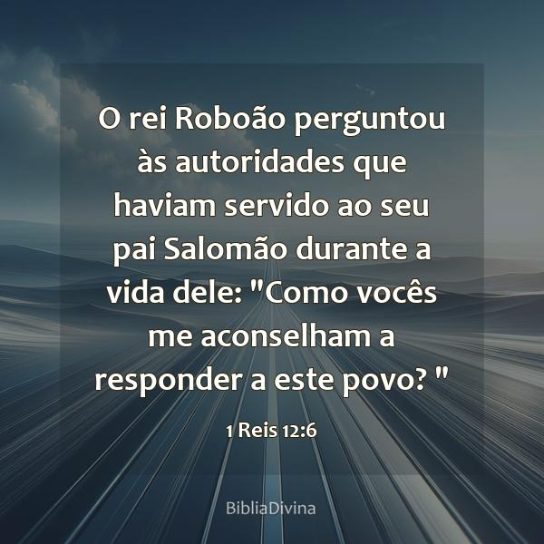 1 Reis 12:6