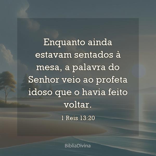 1 Reis 13:20