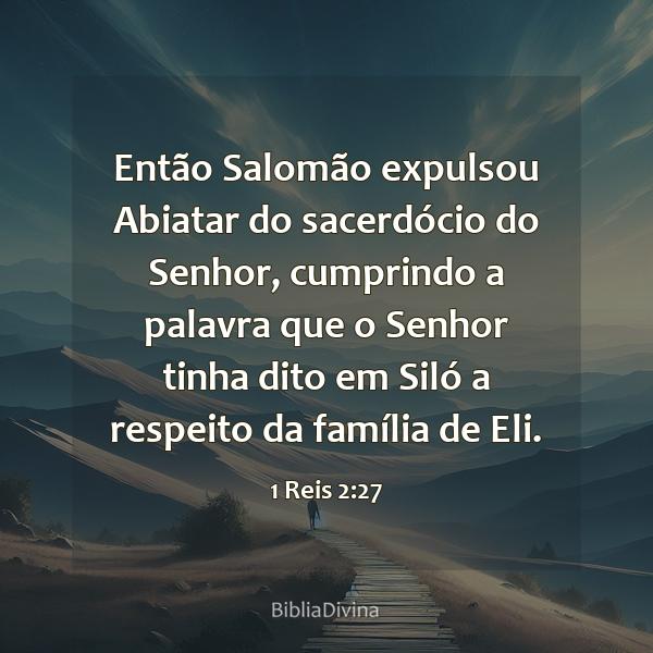 1 Reis 2:27