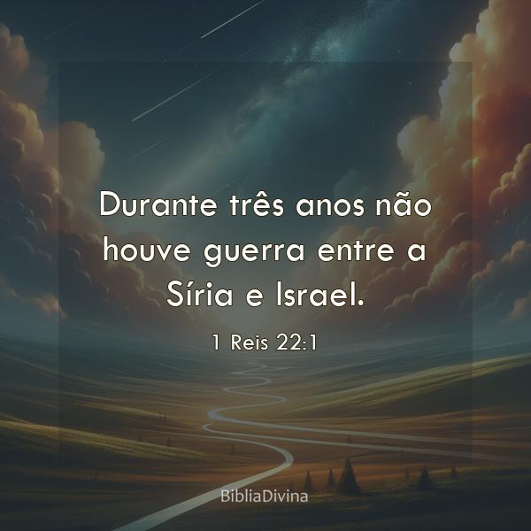 1 Reis 22:1