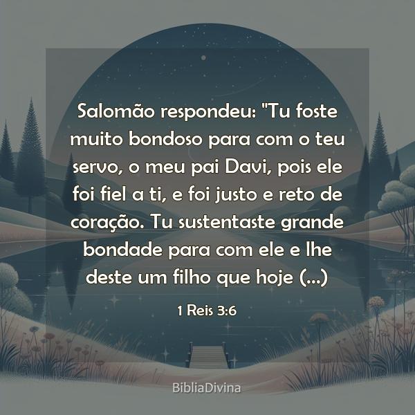 1 Reis 3:6