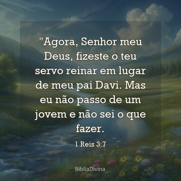 1 Reis 3:7