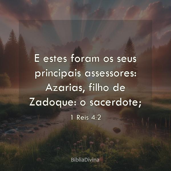 1 Reis 4:2