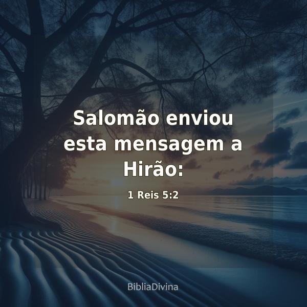 1 Reis 5:2