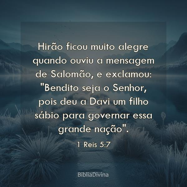 1 Reis 5:7