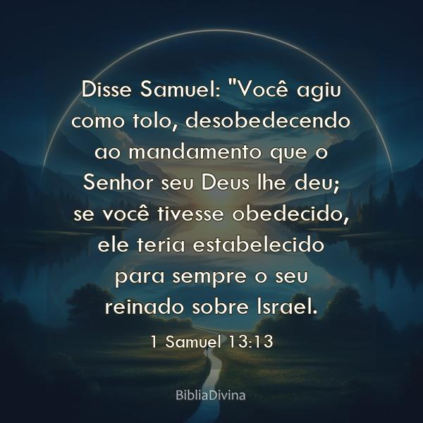 1 Samuel 13:13