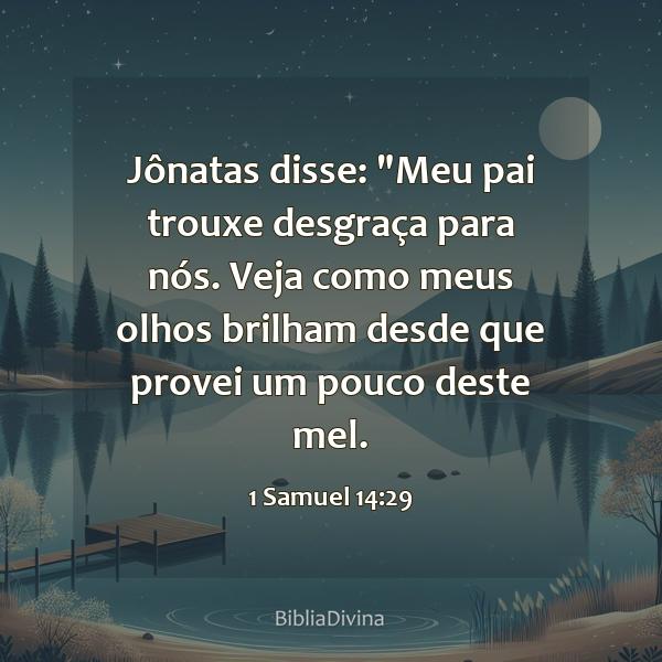 1 Samuel 14:29