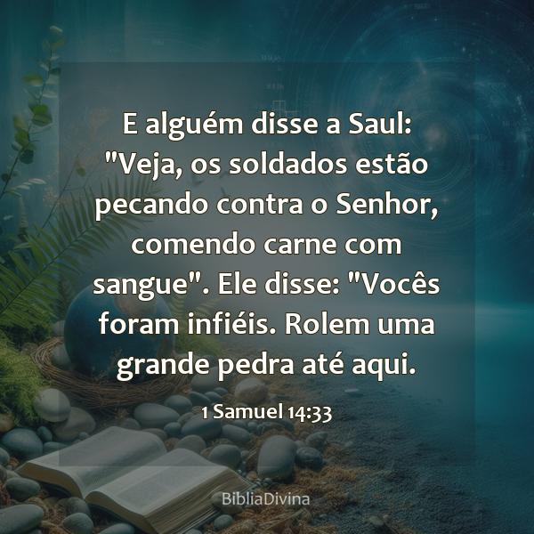 1 Samuel 14:33