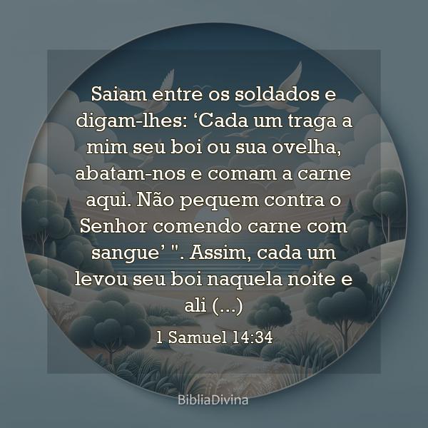 1 Samuel 14:34