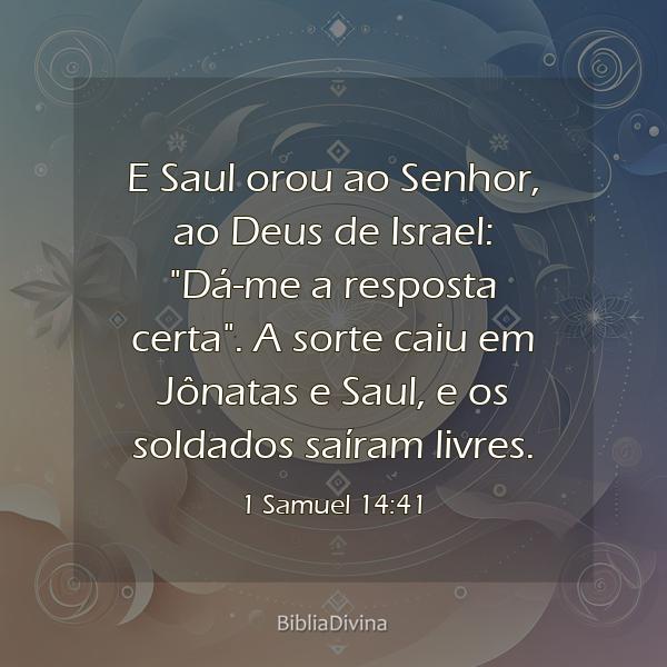 1 Samuel 14:41