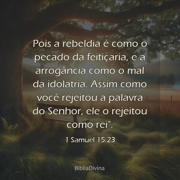 1 Samuel 15:23