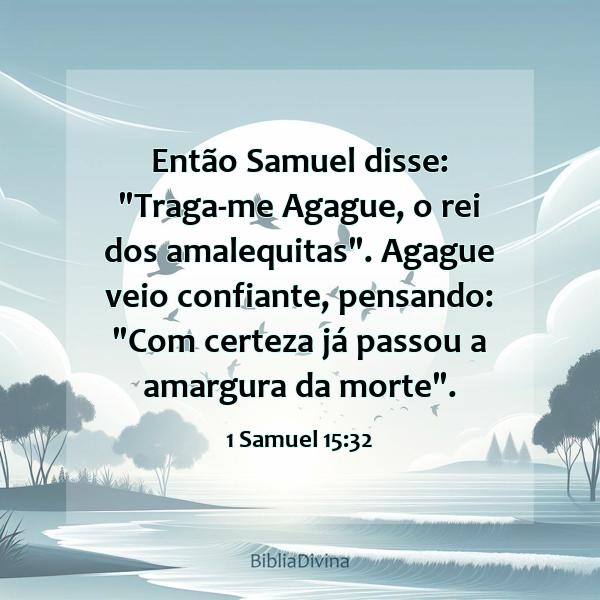 1 Samuel 15:32