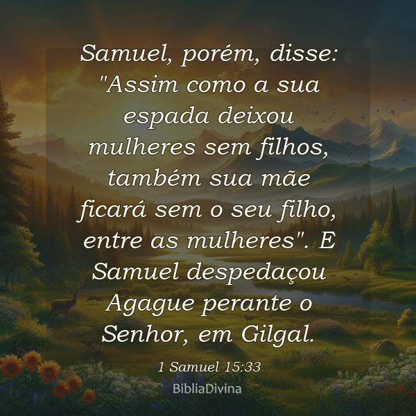 1 Samuel 15:33