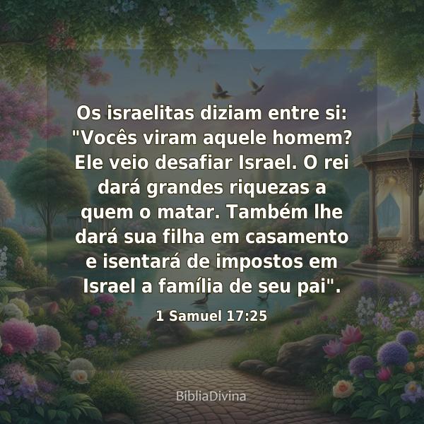 1 Samuel 17:25