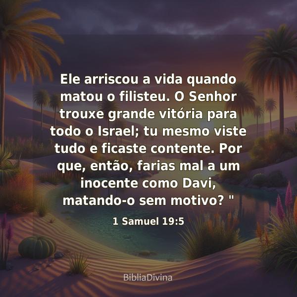 1 Samuel 19:5