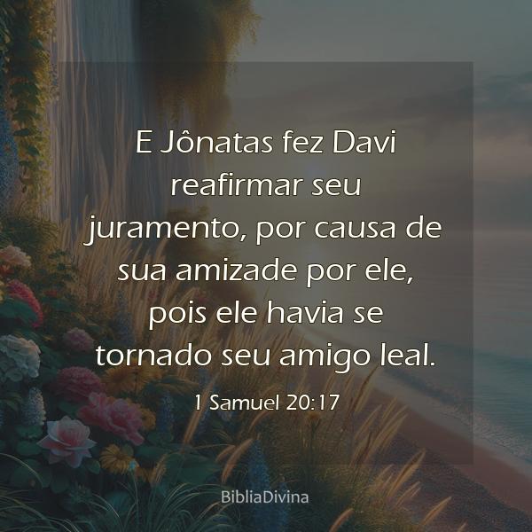 1 Samuel 20:17