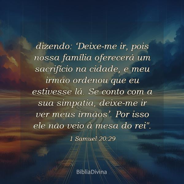 1 Samuel 20:29