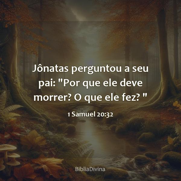 1 Samuel 20:32